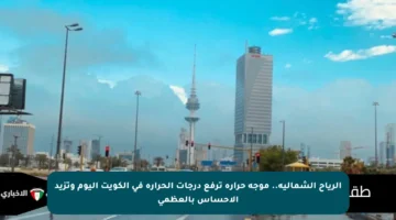 الرياح الشمالية.. موجة حرارة ترفع درجات الحرارة في الكويت اليوم وتزيد الإحساس بالعظمى